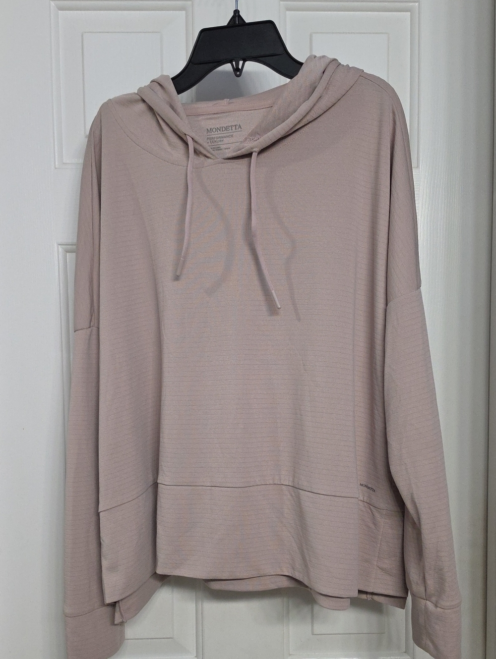 Mondetta Women's Light Mauve Hooded Pullover